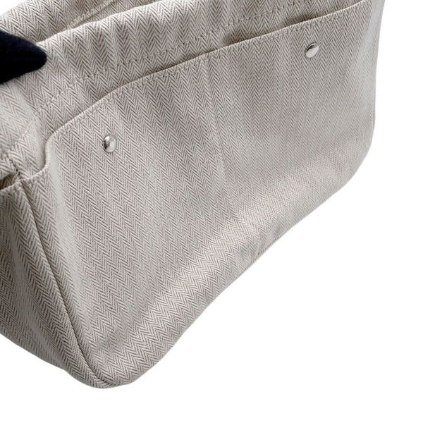 エルメス ポーチ フールビ25 ナチュラル/フォーヴ/シルバー金具 トワルシェブロン/バレニア Y刻 HERMES