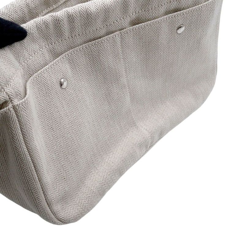 エルメス ポーチ フールビ25 ナチュラル/フォーヴ/シルバー金具 トワルシェブロン/バレニア Y刻 HERMES