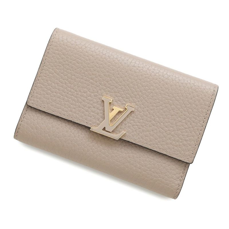 ルイヴィトン 三つ折り財布 トリヨンレザー ポルトフォイユ・カプシーヌ コンパクト M62159