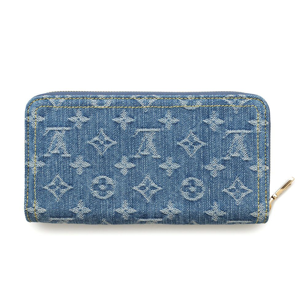 ルイヴィトン 長財布 モノグラム・デニム/LV リミックス ジッピー・ウォレット M82958