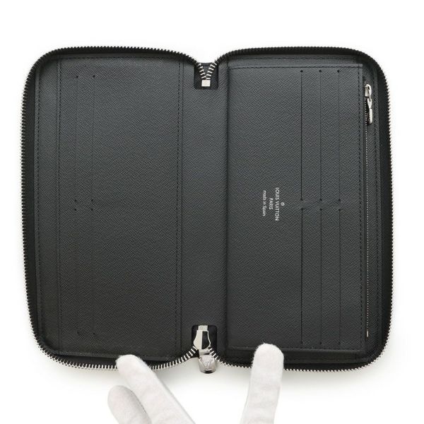 ルイヴィトン 長財布 タイガ ジッピー・オーガナイザー NM M30056 LOUIS VUITTON 黒 ブラック