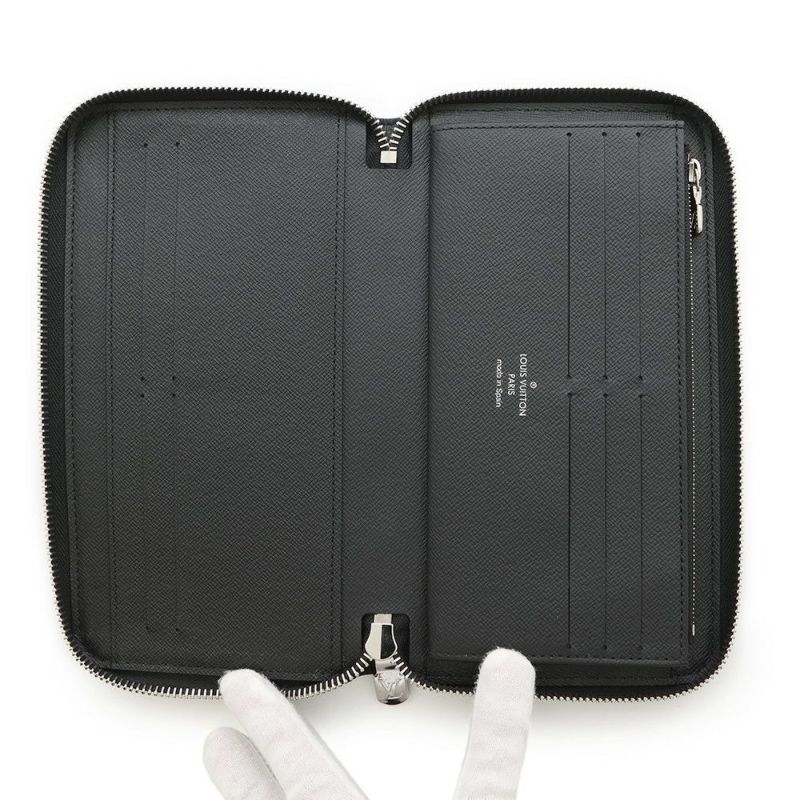 ルイヴィトン 長財布 タイガ ジッピー・オーガナイザー NM M30056 LOUIS VUITTON 黒 ブラック