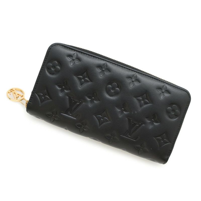 ルイヴィトン 長財布 モノグラム・ラムレザー ジッピー・ウォレット M81510 LOUIS VUITTON ヴィトン 財布 黒 ブラック