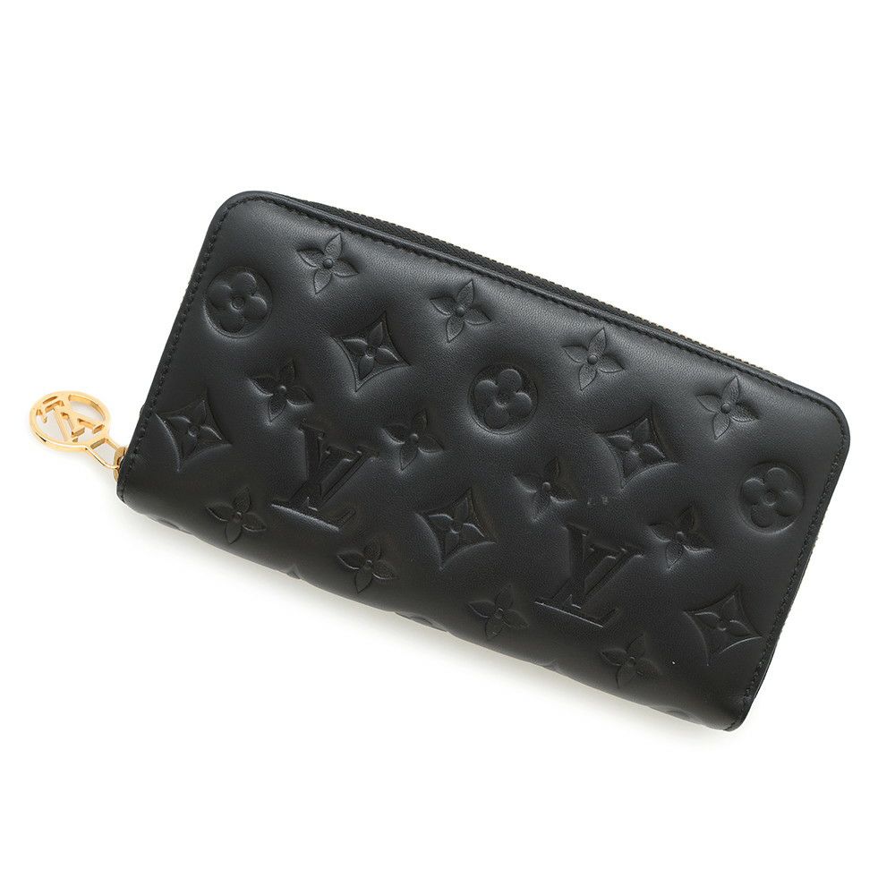 ルイヴィトン 長財布 モノグラム・ラムレザー ジッピー・ウォレット M81510 LOUIS VUITTON ヴィトン 財布 黒 ブラック