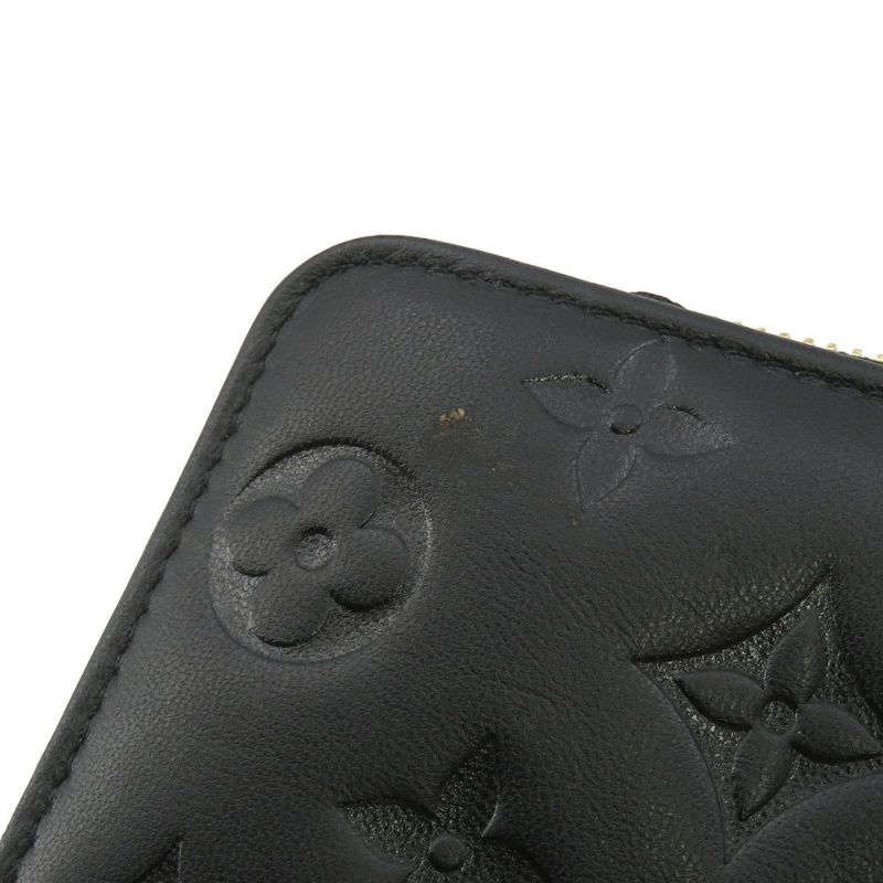 ルイヴィトン 長財布 モノグラム・ラムレザー ジッピー・ウォレット M81510 LOUIS VUITTON ヴィトン 財布 黒 ブラック