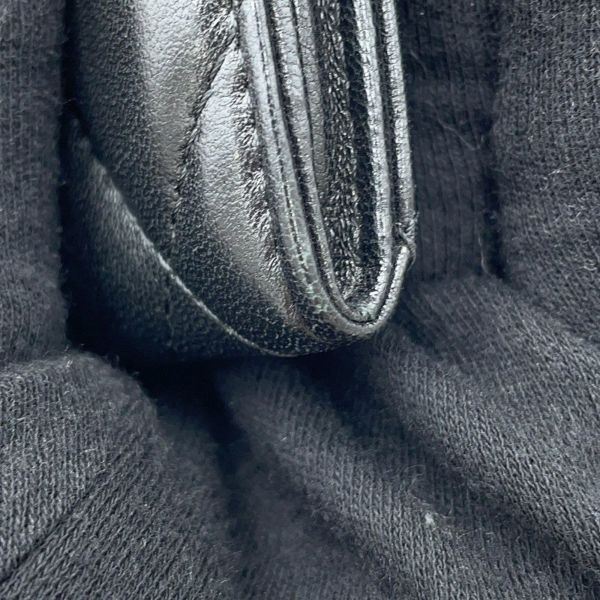 シャネル チェーンウォレット マトラッセ ココマーク ラムスキン AP2056 CHANEL 財布 黒