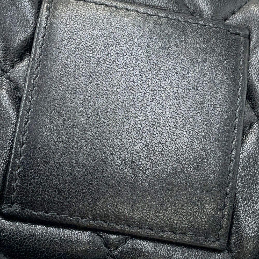 シャネル チェーンウォレット マトラッセ ココマーク ラムスキン AP2056 CHANEL 財布 黒