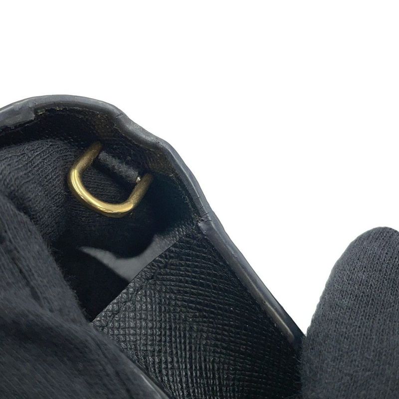 プラダ チェーンウォレット サフィアーノレザー PRADA 財布 黒