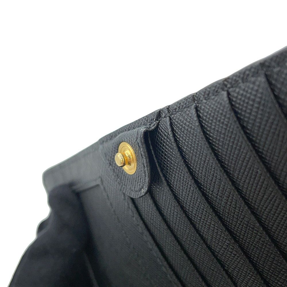プラダ チェーンウォレット サフィアーノレザー PRADA 財布 黒