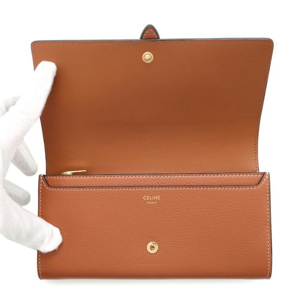 セリーヌ 長財布 ラージウォレット サプルカーフレザー 10M053GHH.04LU CELINE