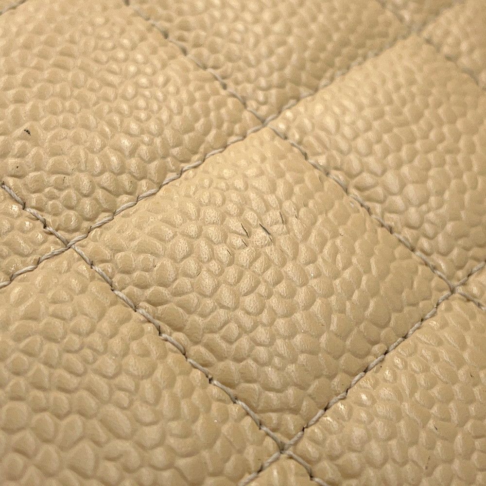 シャネル チェーンウォレット マトラッセ ココマーク キャビアスキン A33814 CHANEL 財布