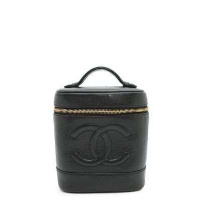CHANEL シャネル キャビアスキン ココマーク バニティ ポーチ ブラウン Amazon | [CHANEL] (シャネル) 横型 化粧ポーチ CC ココマーク