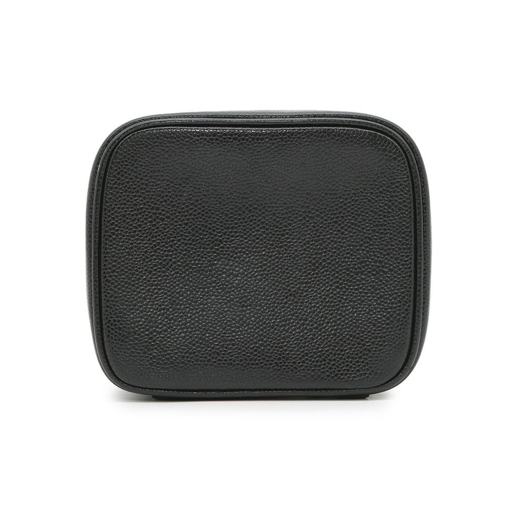 シャネル バニティバッグ ココマーク キャビアスキン 縦型 A01998 CHANEL 化粧ポーチ コスメポーチ 黒