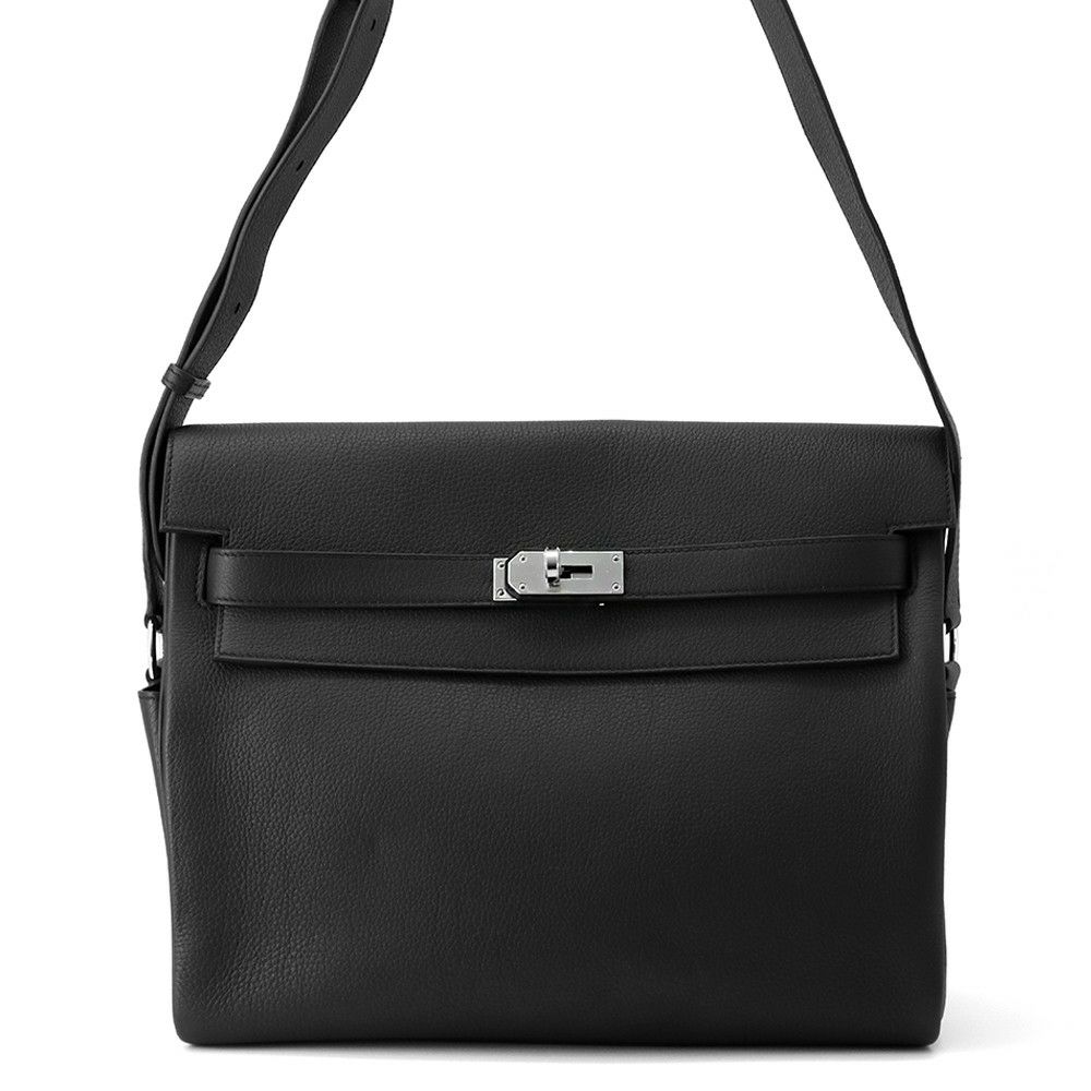 エルメス トラベルケース チャーリー ブラック/ゴールド金具 ボックス  