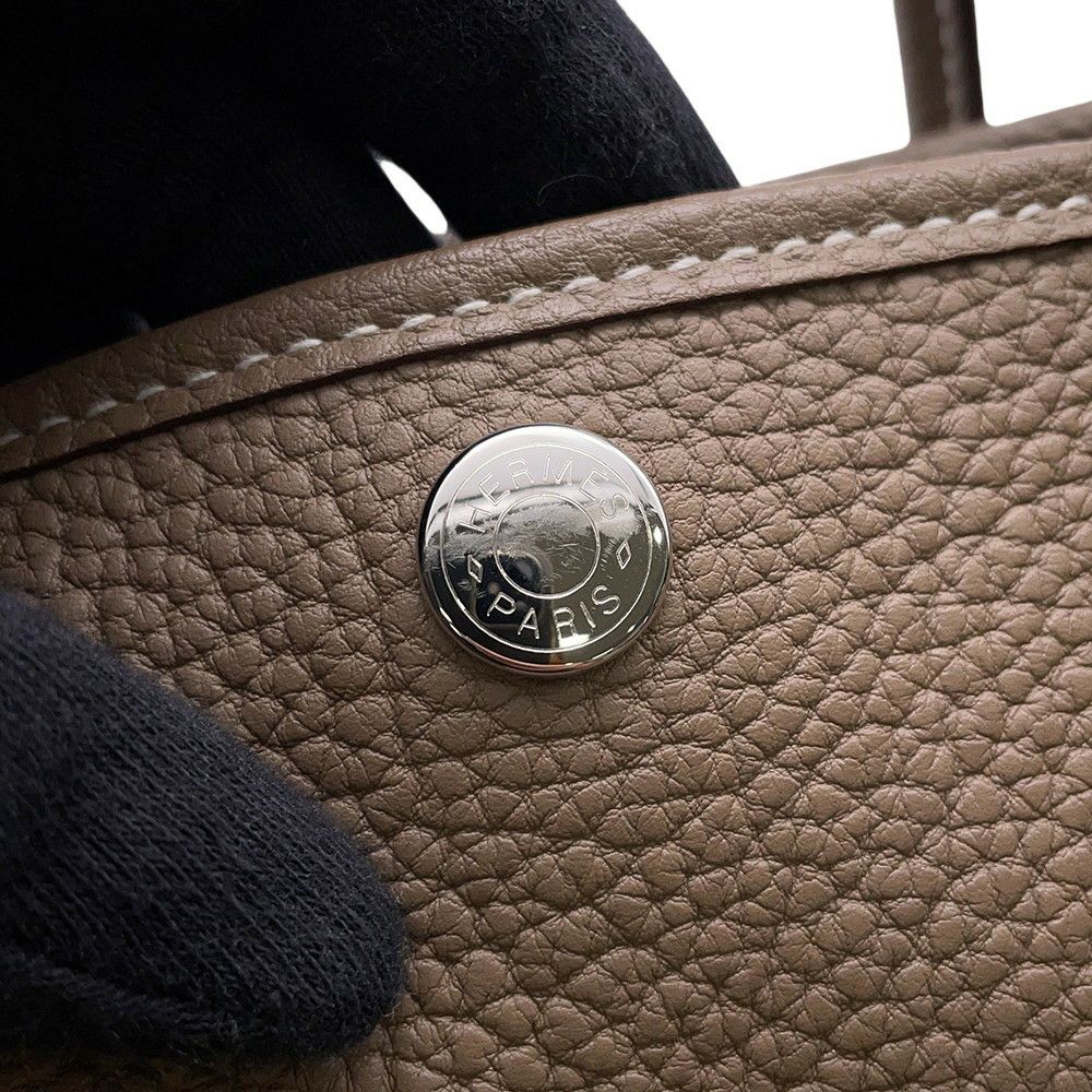 エルメス トートバッグ ガーデンパーティTPM エトゥープ/シルバー金具 ネゴンダ Z刻印