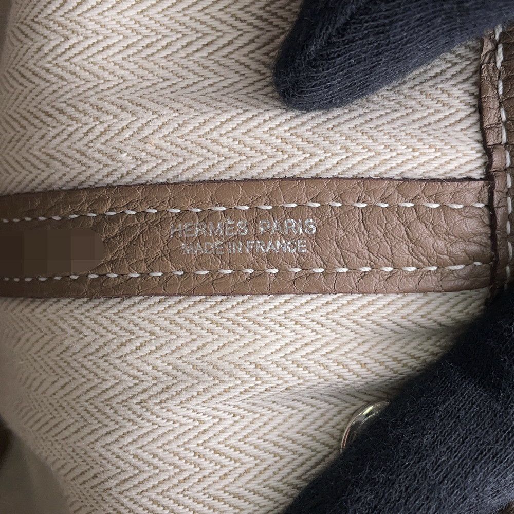 エルメス トートバッグ ガーデンパーティTPM エトゥープ/シルバー金具 ネゴンダ Z刻印
