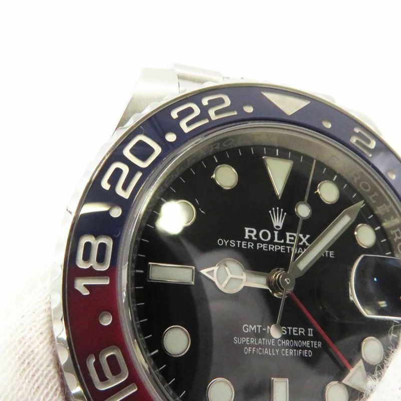 ロレックス GMTマスター2 126710BLRO ROLEX 腕時計 黒文字盤