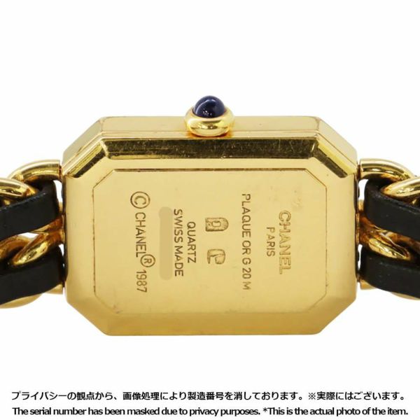 シャネル プルミエール M H0001 CHANEL 腕時計 ウォッチ 黒文字盤 クォーツ レディース