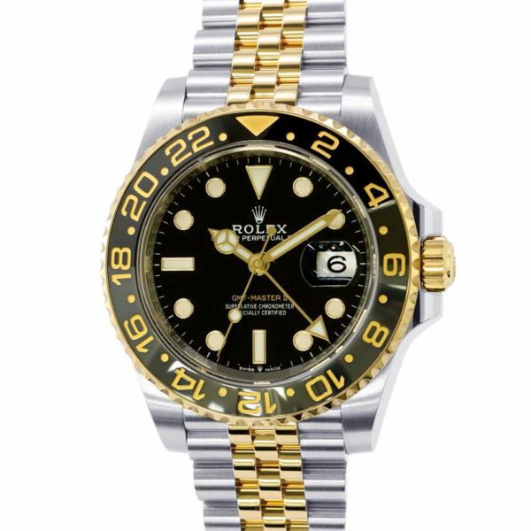 ロレックス GMTマスター2 16713 ROLEX 腕時計 黒文字盤