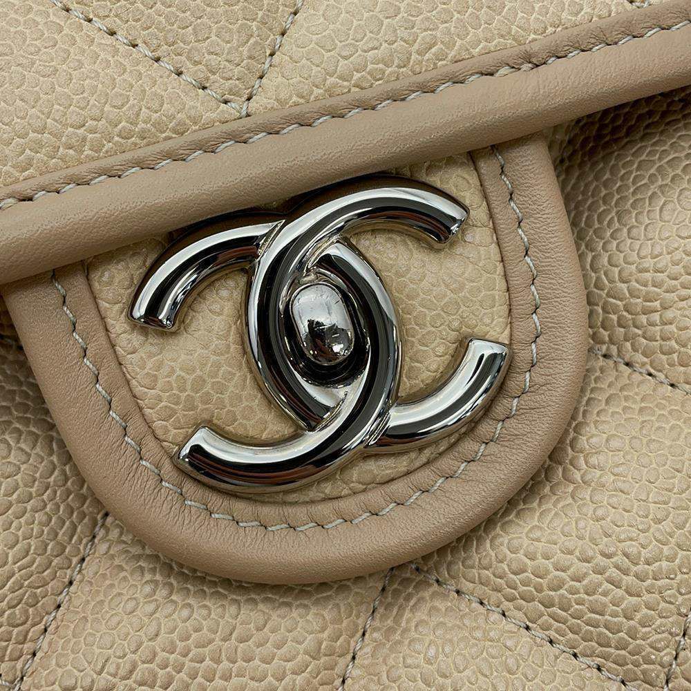 シャネル チェーンショルダーバッグ マトラッセ フレンチリビエラ ココマーク ソフトキャビアスキン A66801