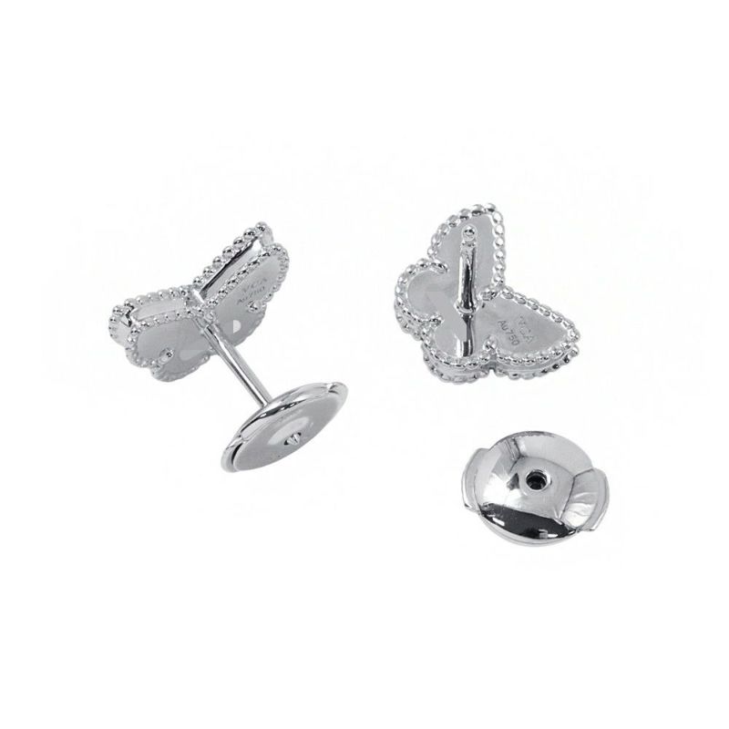 ヴァンクリーフ&アーペル ピアス スウィート パピヨン ピアス ターコイズ K18WGホワイトゴールド VCARN5JN00