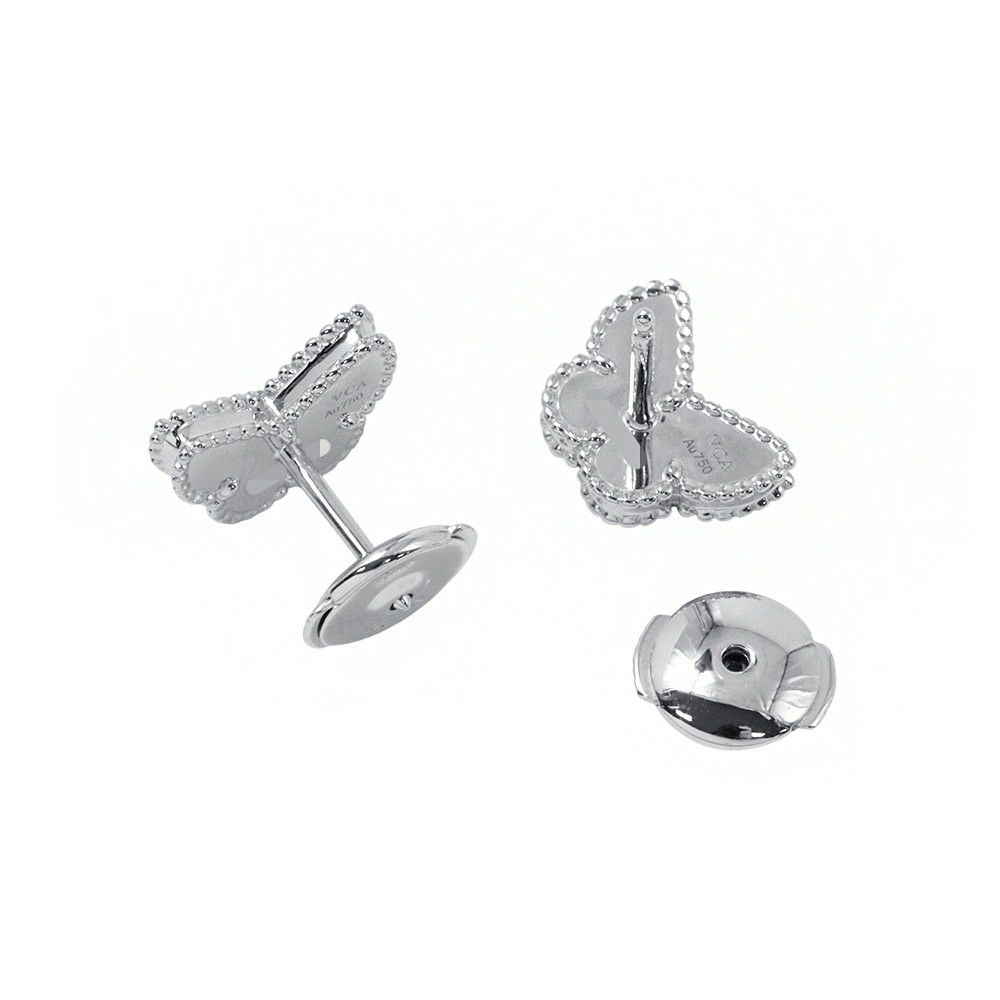 ヴァンクリーフ&アーペル ピアス スウィート パピヨン ピアス ターコイズ K18WGホワイトゴールド VCARN5JN00