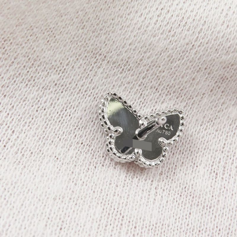 ヴァンクリーフ&アーペル ピアス スウィート パピヨン ピアス ターコイズ K18WGホワイトゴールド VCARN5JN00