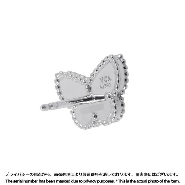 ヴァンクリーフ&アーペル ピアス スウィート パピヨン ピアス ターコイズ K18WGホワイトゴールド VCARN5JN00