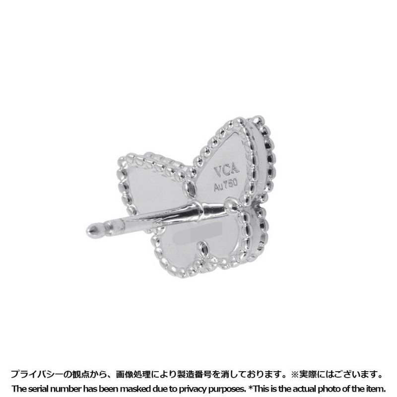 ヴァンクリーフ&アーペル ピアス スウィート パピヨン ピアス ターコイズ K18WGホワイトゴールド VCARN5JN00