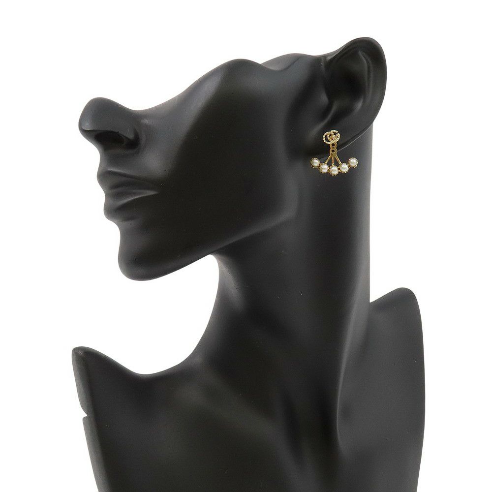 グッチ ピアス ダブルG ピアス ダイヤモンド パール K18YGイエローゴールド GUCCI 2way
