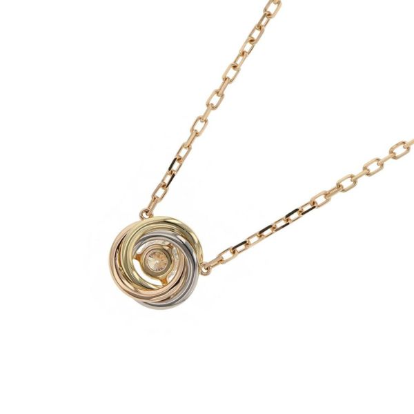 カルティエ ネックレス トリニティ ダイヤモンド K18YG/K18PG/K18WG Cartier ペンダント