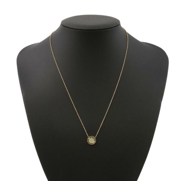 ティファニー ネックレス T トゥー サークル ペンダント マザーオブパール K18PGピンクゴールド Tiffany&Co.