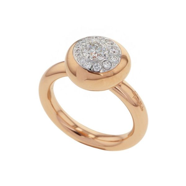 美品】4°C 指輪 シルバー×ピンクゴールド 10号サイズ【保証書つきです】