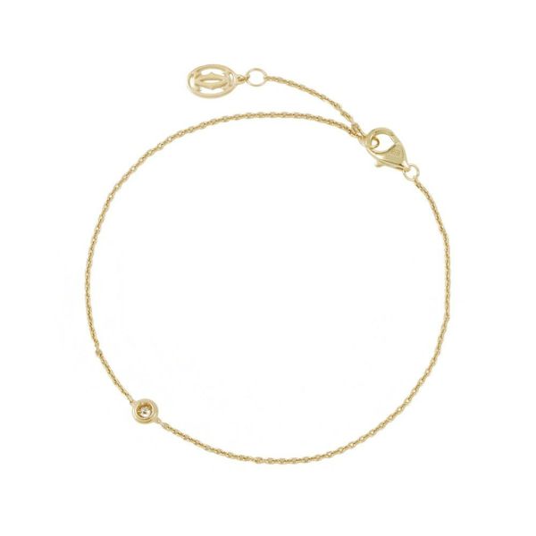 カルティエ ブレスレット ダムールXS ダイヤモンド 1P 0.04ct K18YGイエローゴールド B6045617 Cartier