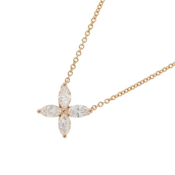 ティファニー ネックレス ビクトリア ペンダント ミディアム ダイヤモンド 計0.46ct K18PGピンクゴールド 60011631