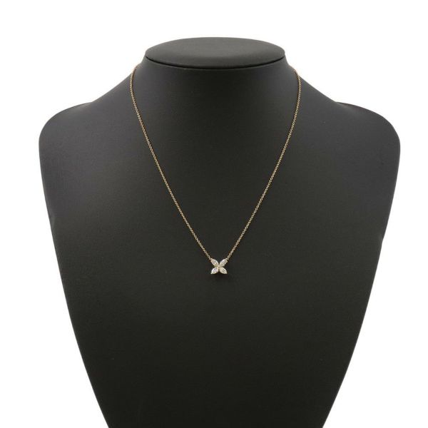 ティファニー ネックレス ビクトリア ペンダント ミディアム ダイヤモンド 計0.46ct K18PGピンクゴールド 60011631