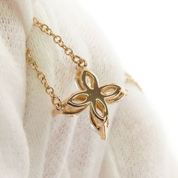 ティファニー ネックレス ビクトリア ペンダント ミディアム ダイヤモンド 計0.46ct K18PGピンクゴールド 60011631