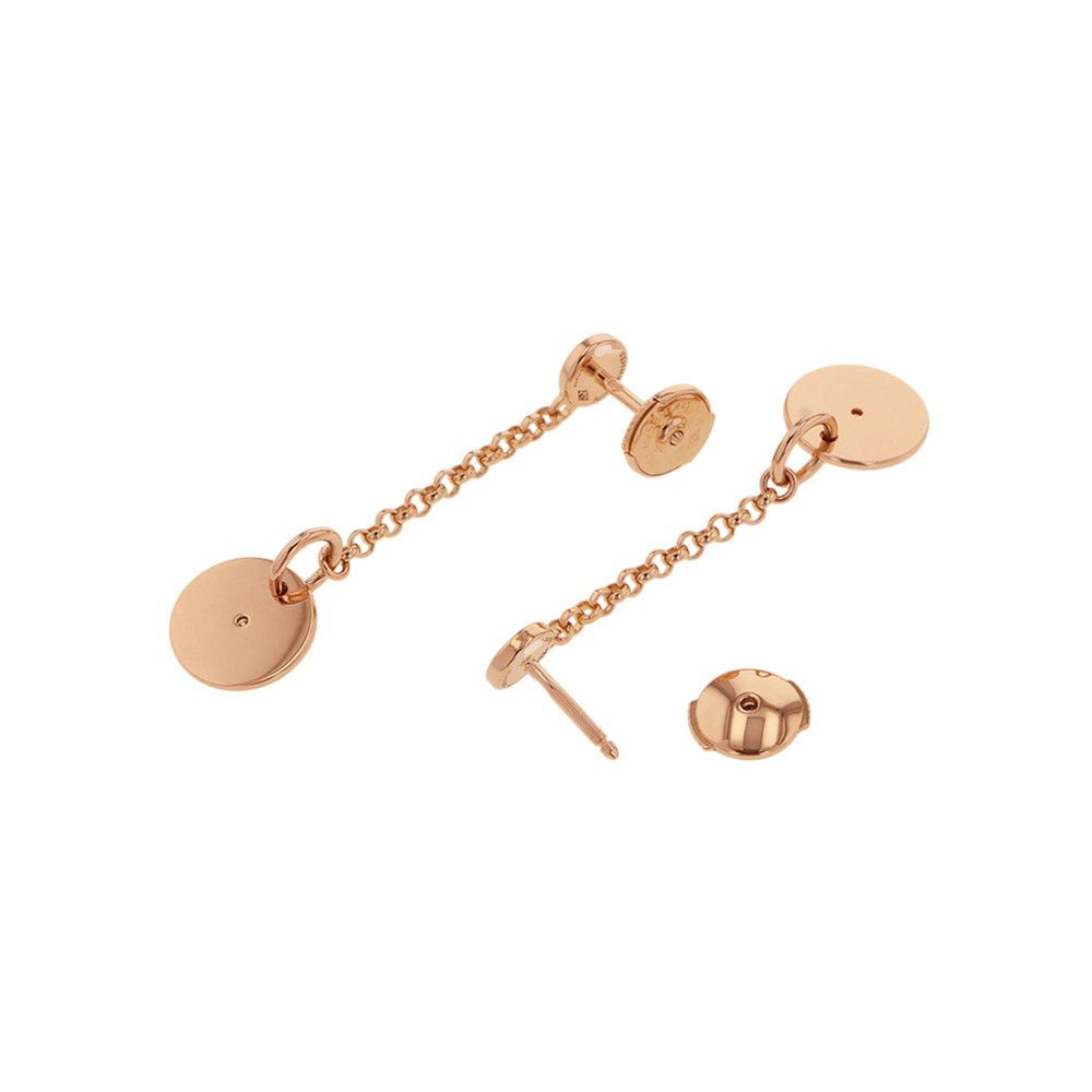 エルメス ピアス ガンバード クルー・ド・セル ピアス Ex-Libris Clou de Selle ダイヤモンド 0.04ct K18PGピンクゴールド HERMES