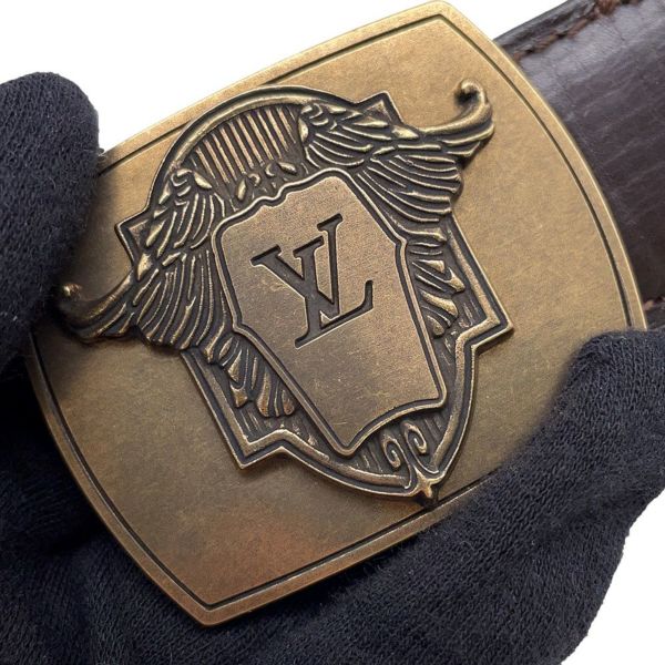 引っ越し処分!ルイヴィトンLV メンズ　　ベルト　サイズ95 ルイヴィトン ベルトユタライン エキソン サンチュール レザー