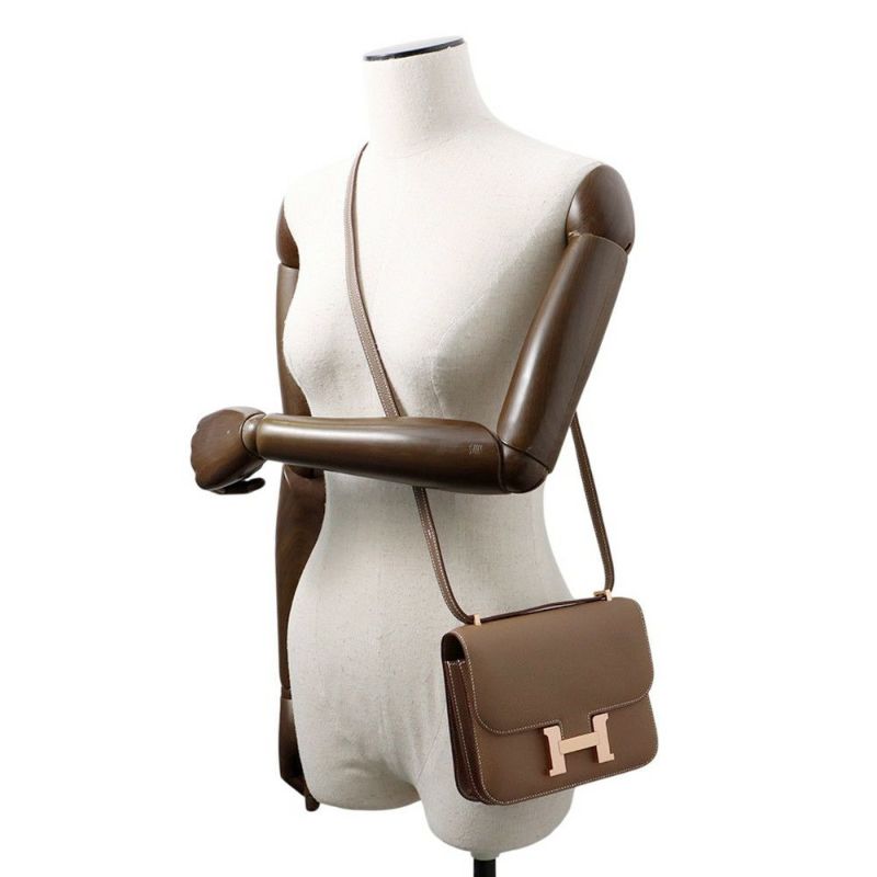 エルメス ミニ コンスタンス3 ミロワール エトゥープ/ピンクゴールド金具 エプソン K刻印