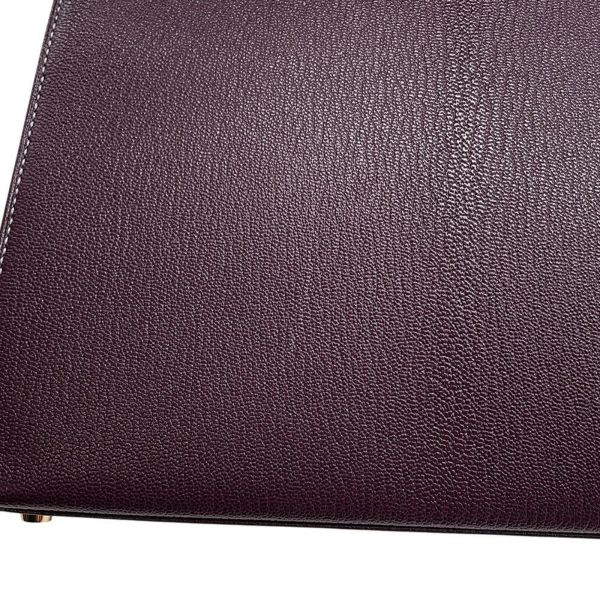 エルメス ハンドバッグ ケリー25 外縫い レザン/ブルーパオン/シャンパンゴールド金具 シェーブルコロマンデル D刻印 SPO