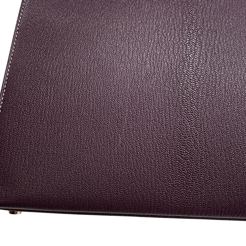 エルメス ハンドバッグ ケリー25 外縫い レザン/ブルーパオン/シャンパンゴールド金具 シェーブルコロマンデル D刻印 SPO