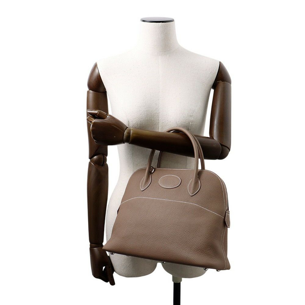 エルメス ハンドバッグ ボリード31 エトゥープ/シルバー金具 トリヨンクレマンス A刻印 2wayショルダー