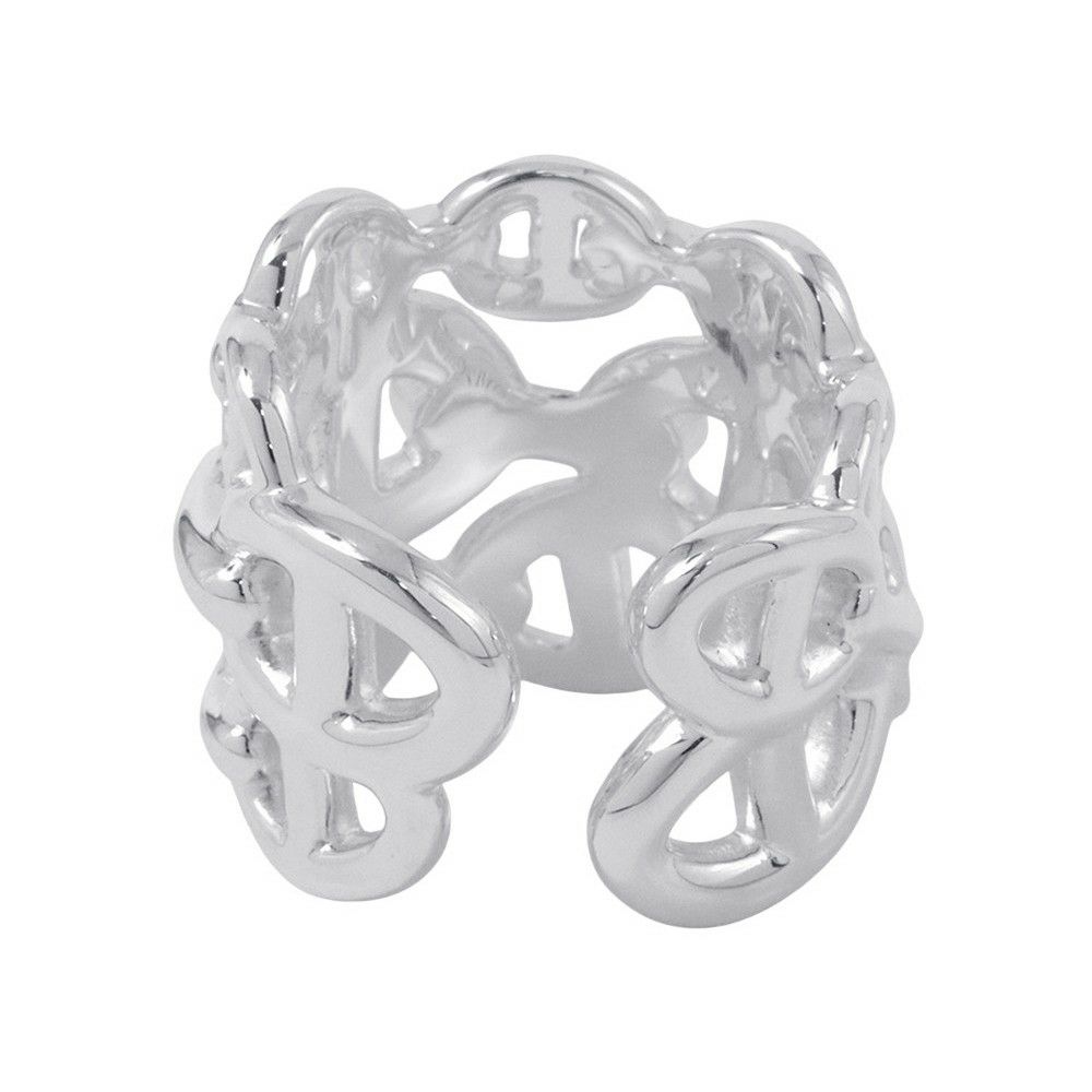 エルメス リング シェーヌダンクル アンシェネGM Enchainee SV925シルバー リングサイズ51 HERMES