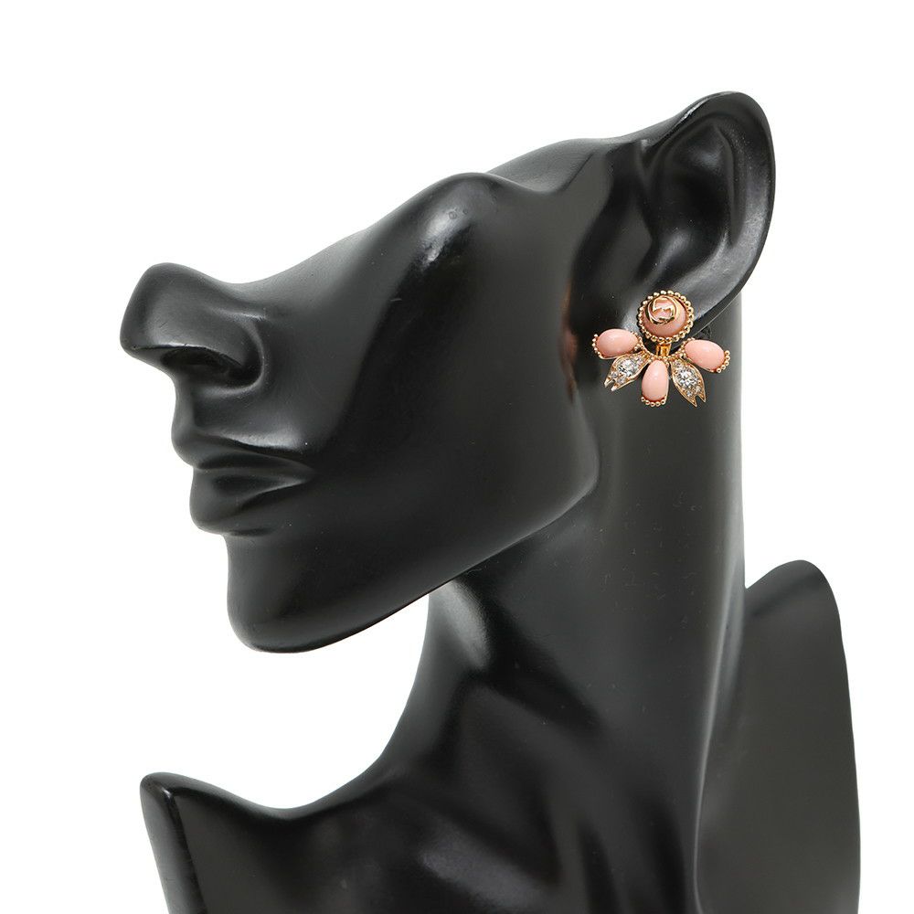 グッチ シングルピアス インターロッキングG 2way メタル ラインストーン GUCCI アクセサリー