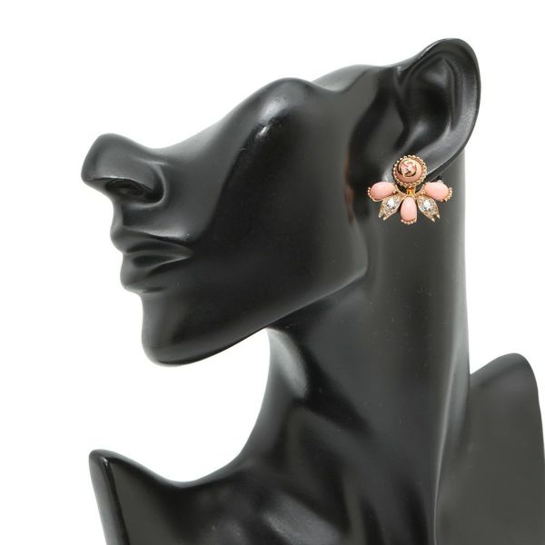 グッチ シングルピアス インターロッキングG 2wayピアス メタル ラインストーン GUCCI アクセサリー