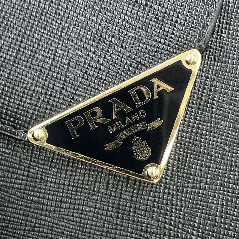 プラダ ハンドバッグ フォンポーチ サフィアーノレザー 1BP050 PRADA 黒 2way