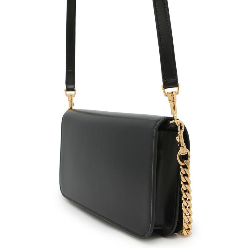 セリーヌ ショルダーバッグ トリオンフ マルチポシェット シャイニーカーフレザー 10L973 CELINE 黒