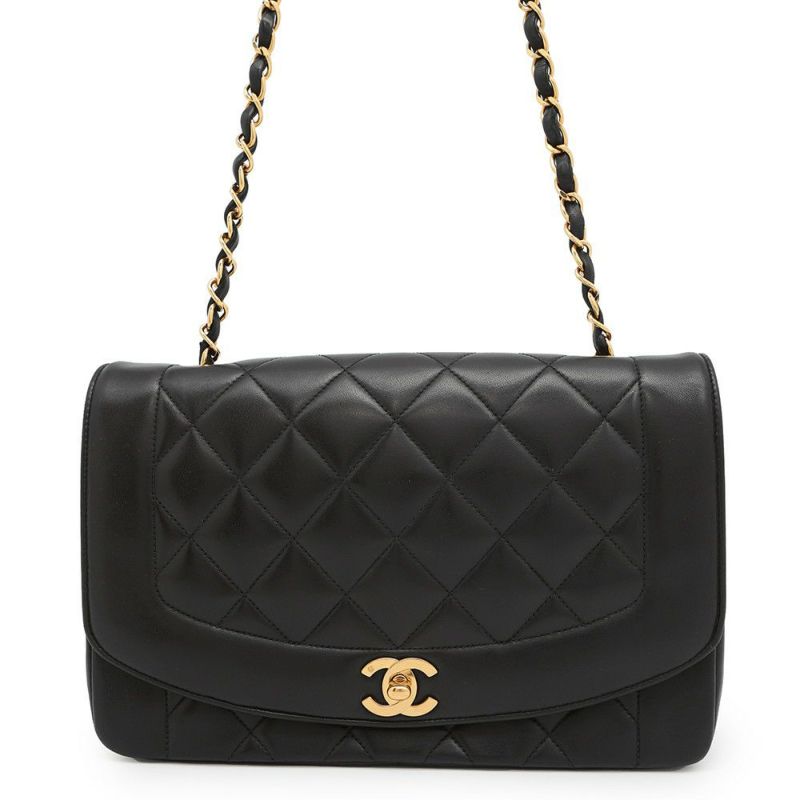 シャネル チェーンショルダーバッグ マトラッセ25 ココマーク シングルチェーン シングルフラップ A01165 CHANEL 黒