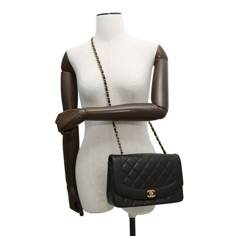 シャネル チェーンショルダーバッグ マトラッセ25 ココマーク シングルチェーン シングルフラップ A01165 CHANEL 黒